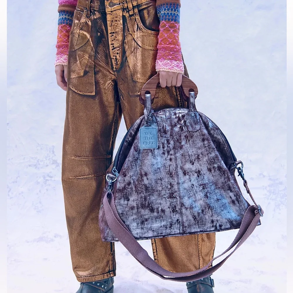 We The Free Pyrite Willow Tote (FREE PEOPLE) NEW WITH TAGS! SOLD OUT - Picture 2 of 9